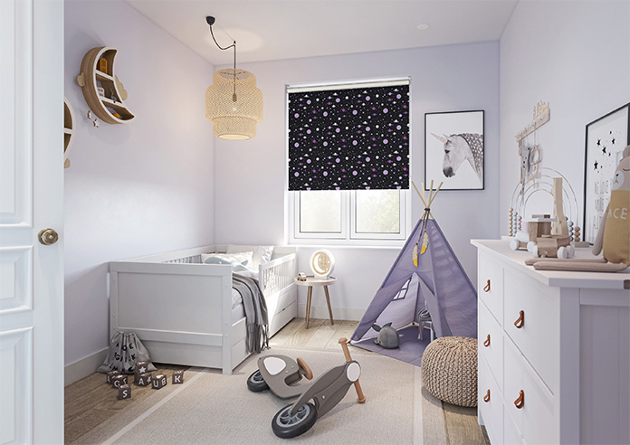 Space Explorer, Galactic Grape - Roller Blind - Image 7
